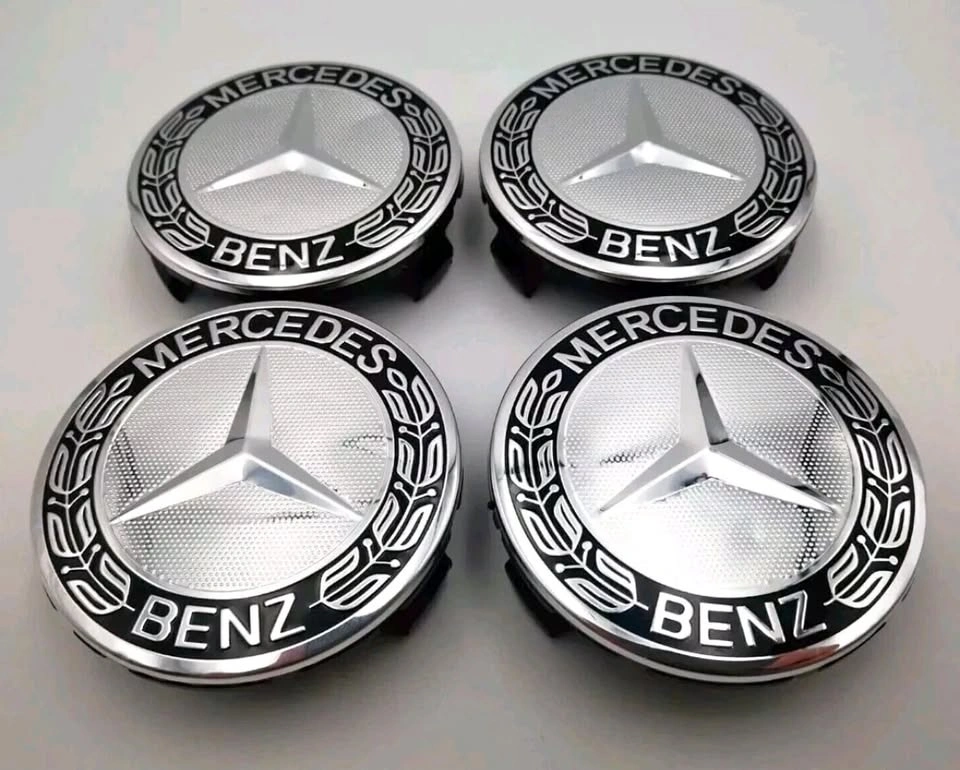 Mercedes-Benz 75mm Wheel Center Cap Hub Emblem Set of 4 🏈
