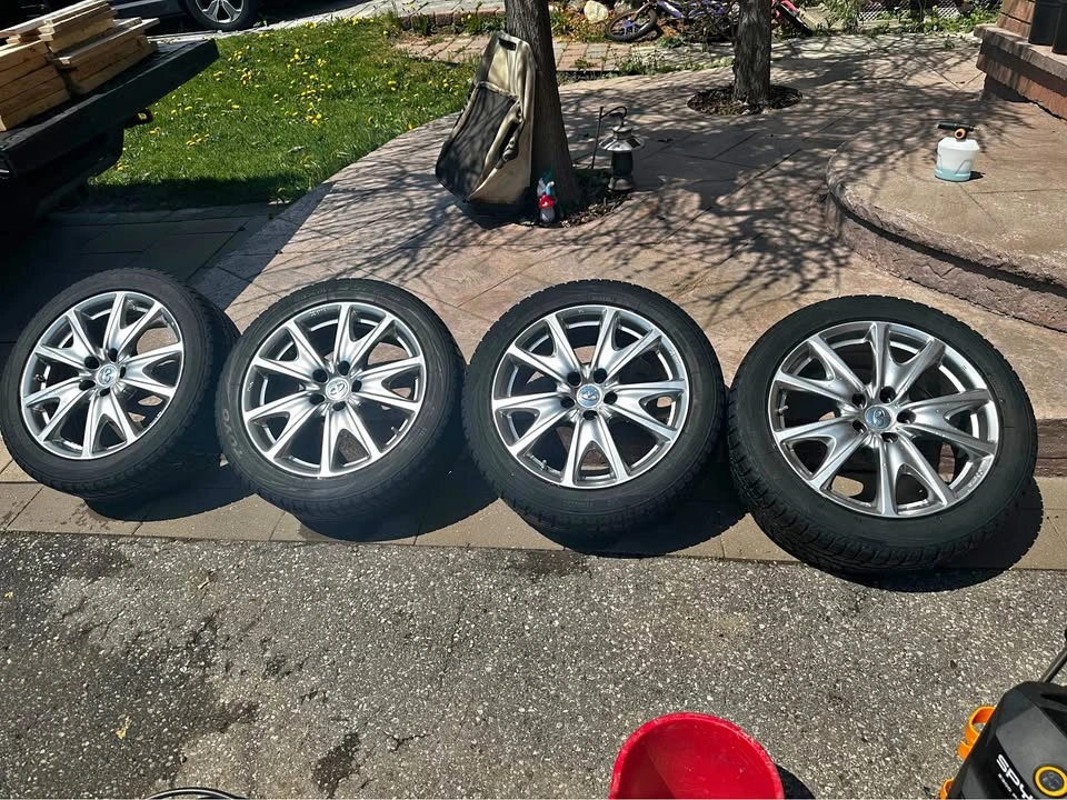 4x 18" Enkei Infiniti Rims with Toyo Winter Tires 225/50R18
