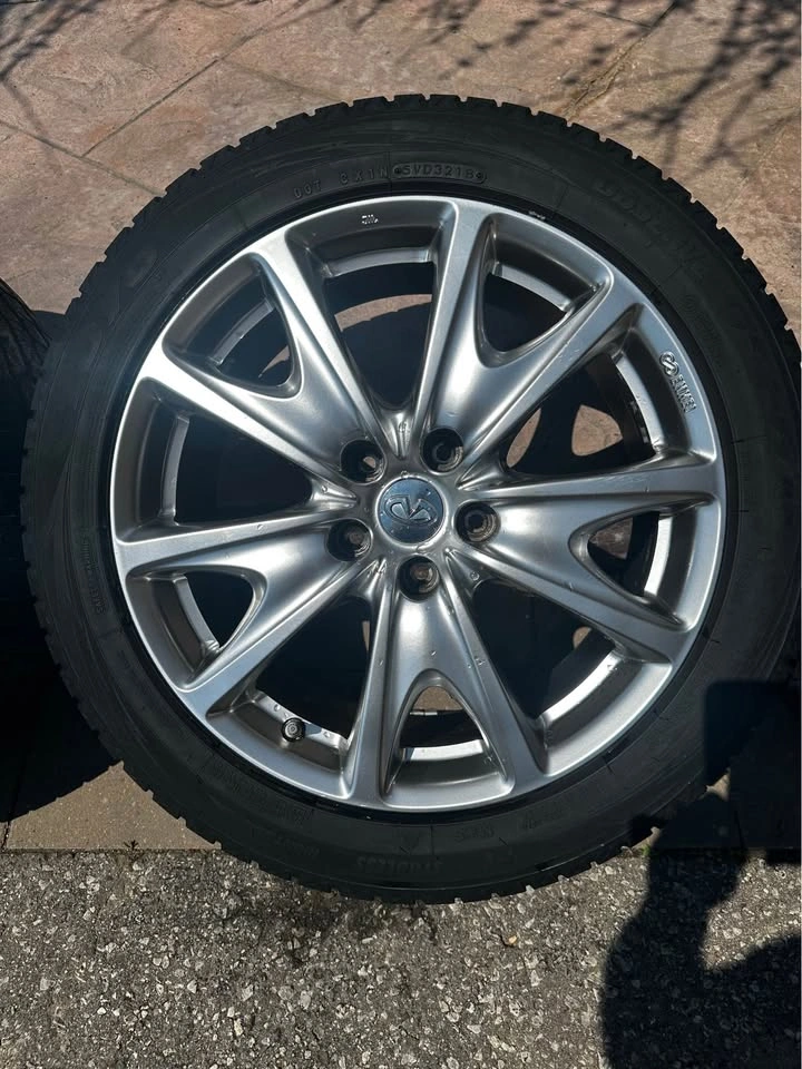 4x 18" Enkei Infiniti Rims with Toyo Winter Tires 225/50R18 - photo 2