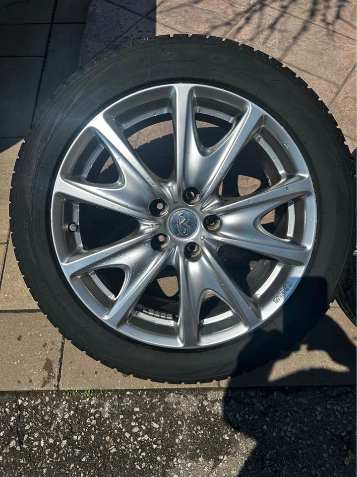 4x 18" Enkei Infiniti Rims with Toyo Winter Tires 225/50R18 - photo 3