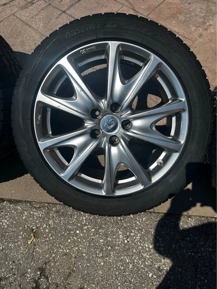 4x 18" Enkei Infiniti Rims with Toyo Winter Tires 225/50R18 - photo 4