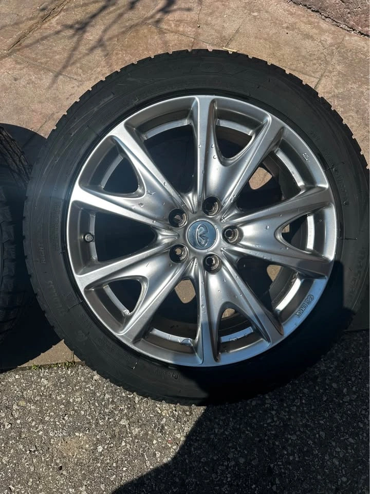 4x 18" Enkei Infiniti Rims with Toyo Winter Tires 225/50R18 - photo 5