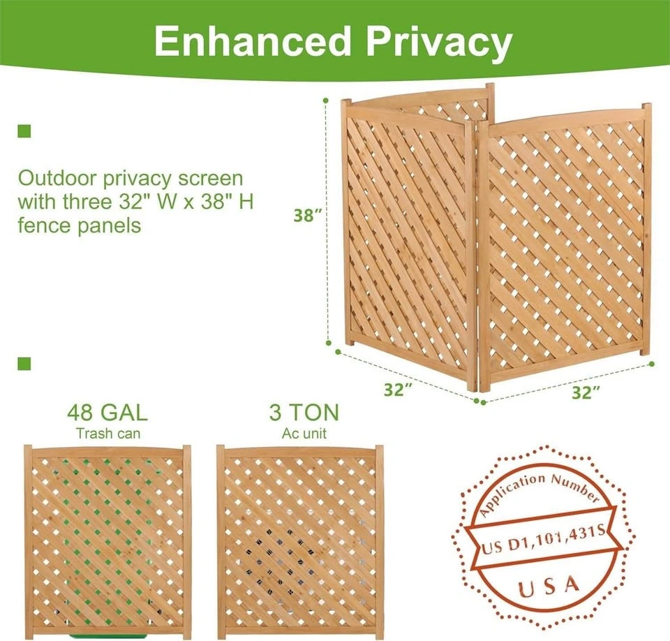 Wooden air conditioner screen - photo 4