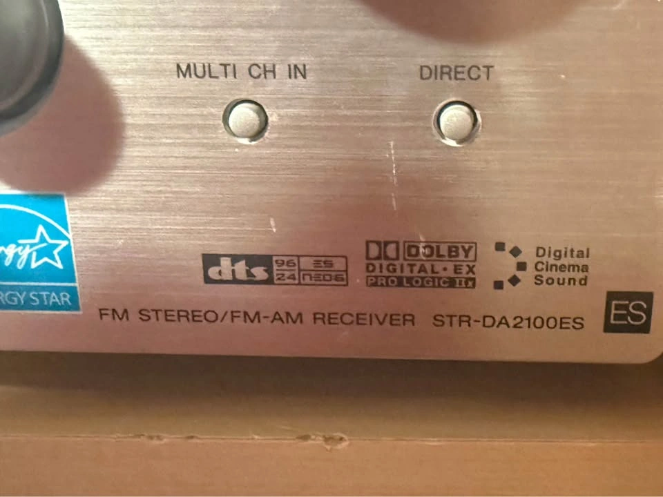 Sony STR-DA2100ES 7.1 Channel Receiver - photo 2