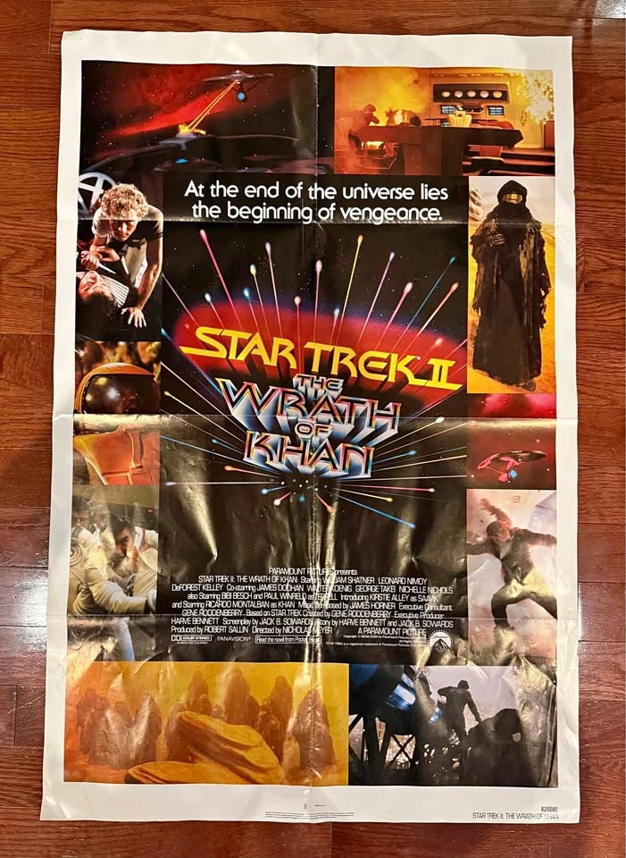 Original 1982 Star Trek The Wrath of Khan Poster