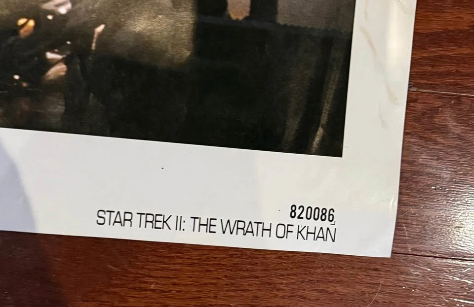 Original 1982 Star Trek The Wrath of Khan Poster - photo 2
