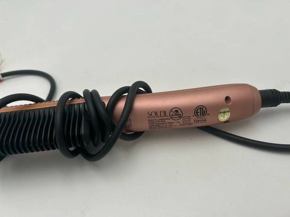 Soleil Rose Gold Heated Straightening Brush - photo 2