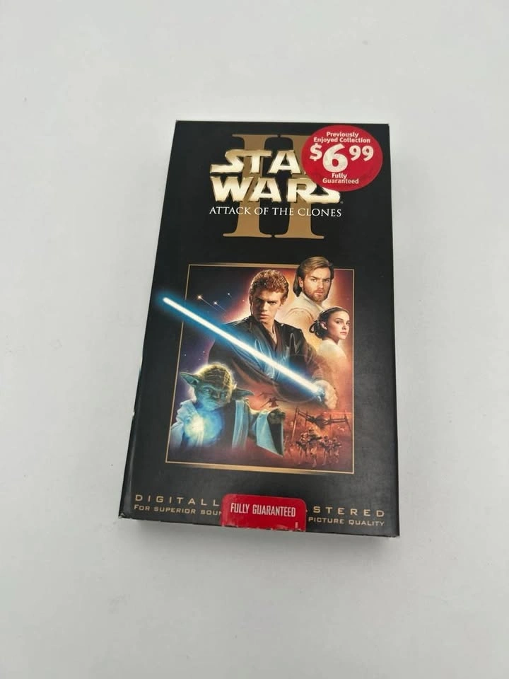 Star Wars Episode II Attack of the Clones VHS – Blockbuster Copy