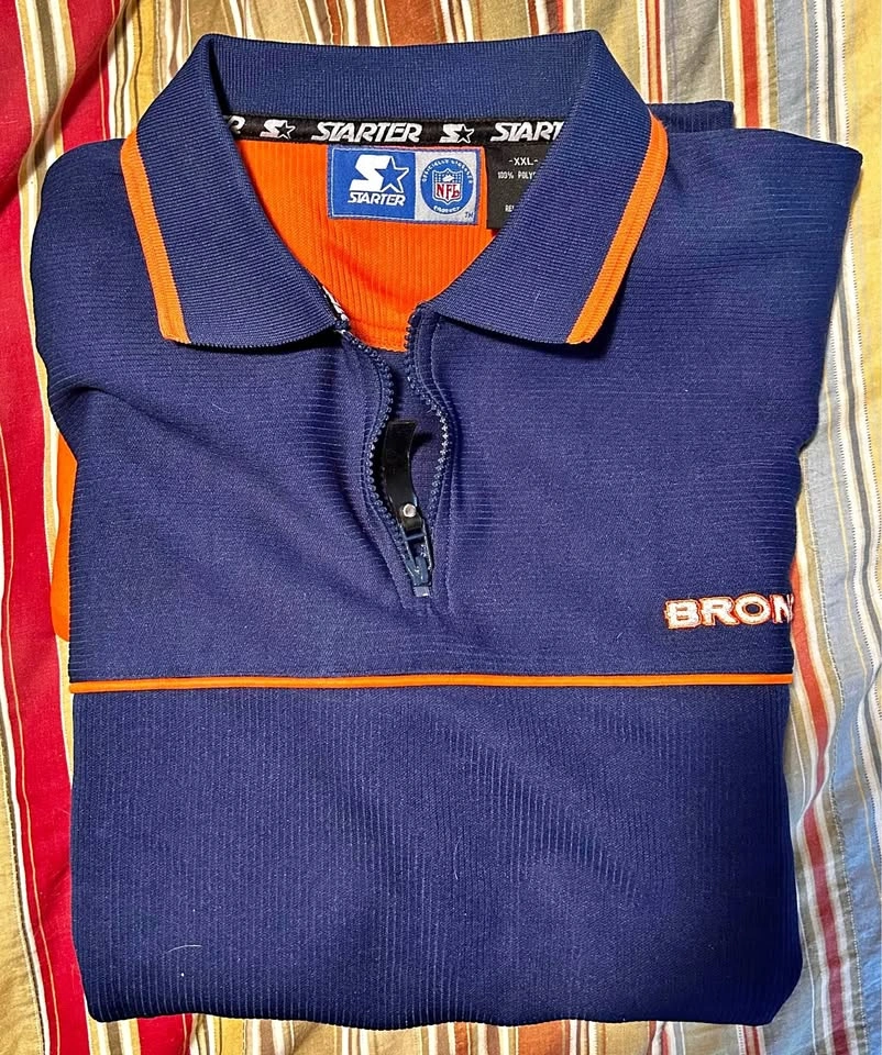 Denver Broncos Shirt Legacy Blue XXL New