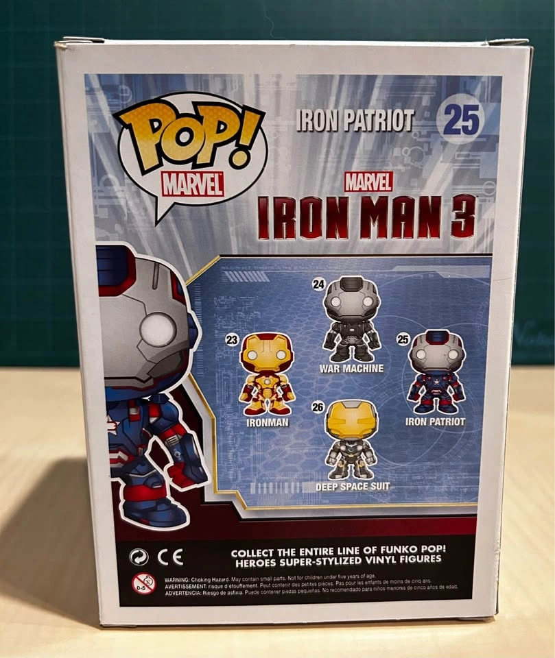 Funko Iron Man 3 Iron Patriot #25. In Box. - photo 2
