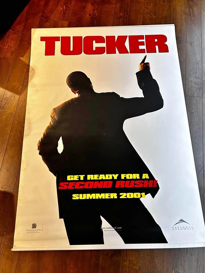 Rush Hour 2 Vinyl Poster 48” x 68” Large Excellent Condition