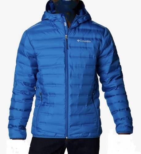Columbia Men's Lake 22 Down Hooded Full Zip Puffer Jacket, Size