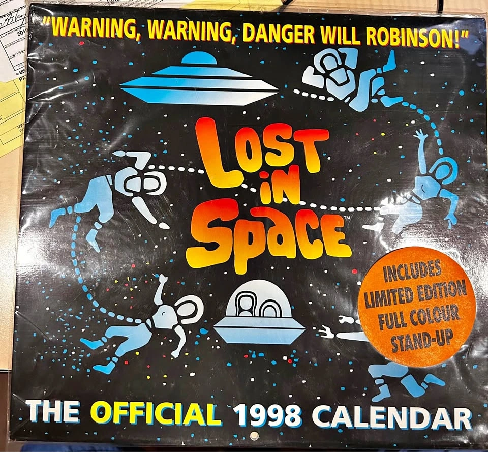 Lost in Space Vintage 1998 Calendar - Sealed with Standup
