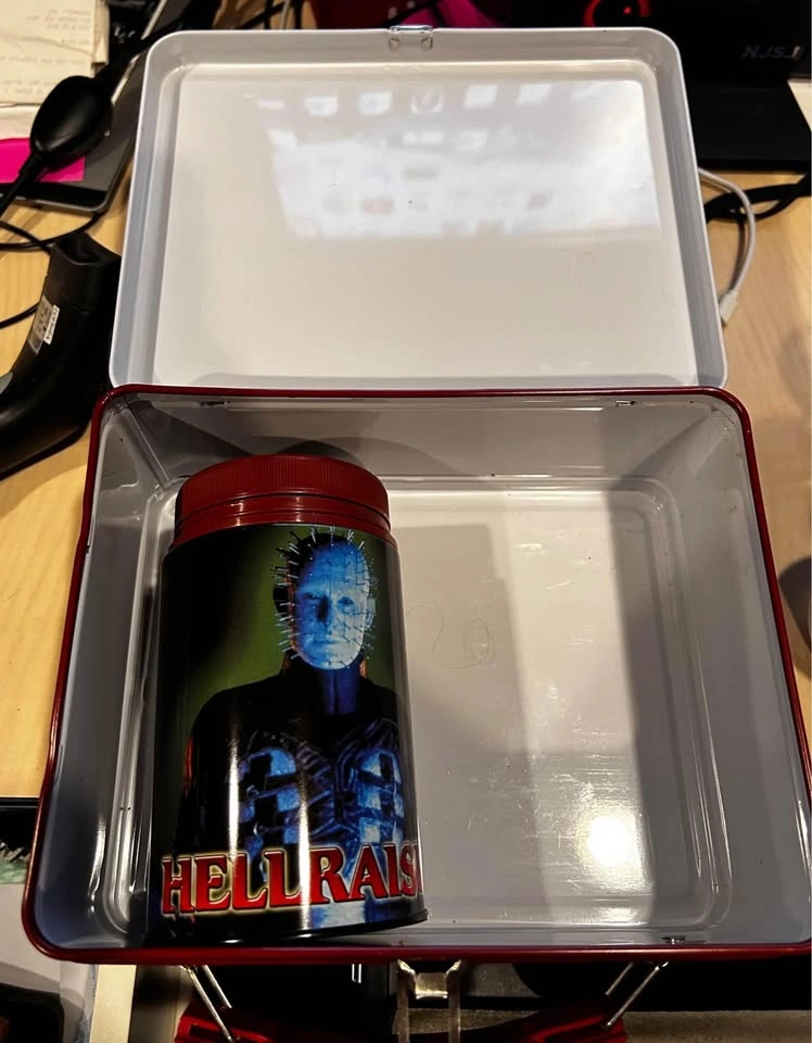 NECA 2003 Hellraiser lunch box w/ Thermos. Offers considered. - photo 2