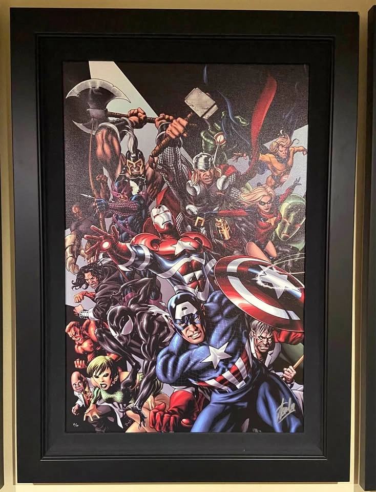Avengers Assemble #1 Signed by Stan Lee Art Print 18x27