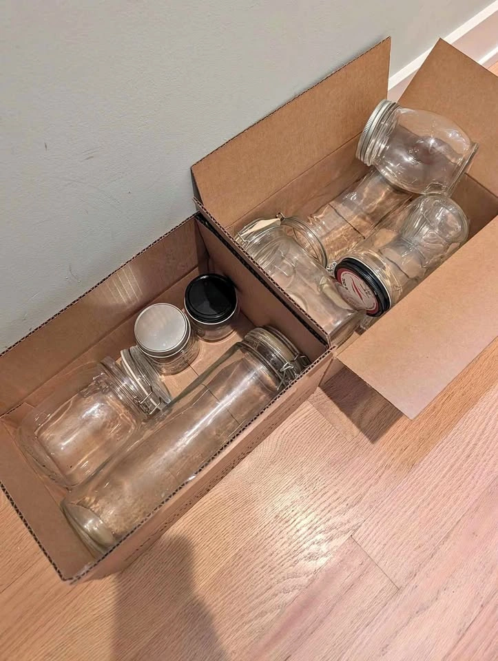 Bunch of jars all sizes