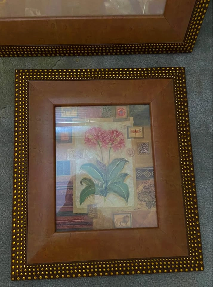 Framed Art Set 3 pieces. Large one is 34 x 28 inches. - photo 3