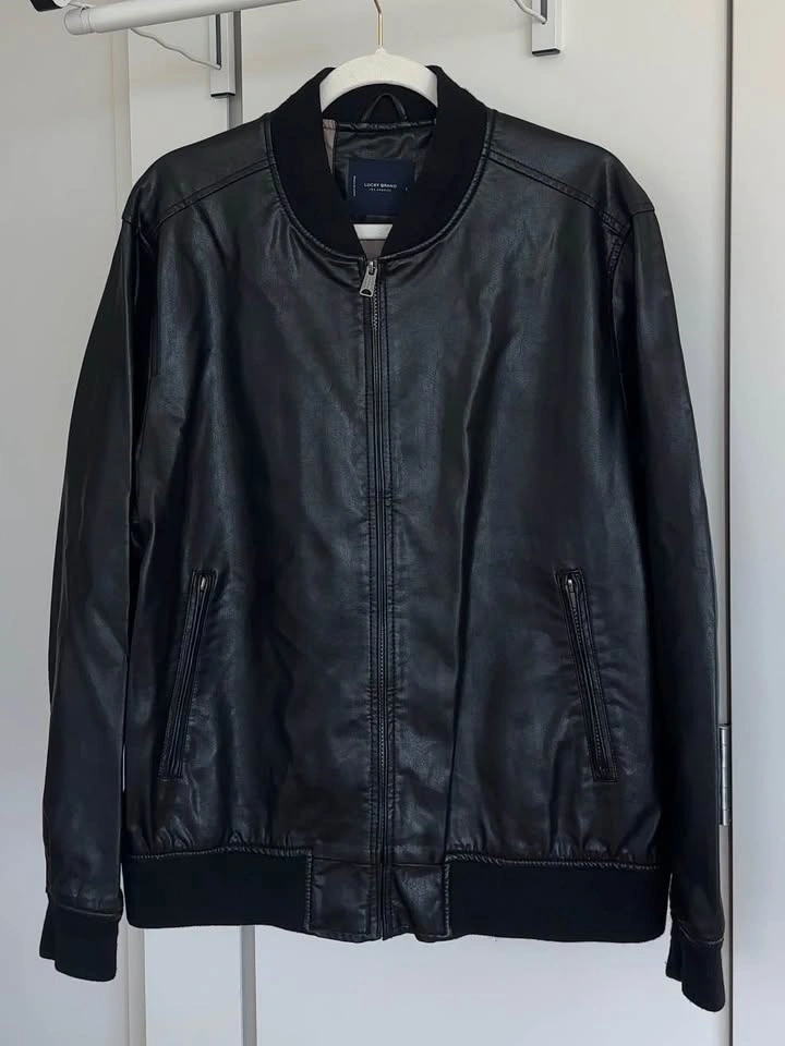 Lucky Brand Faux Leather Bomber Jacket - photo 2
