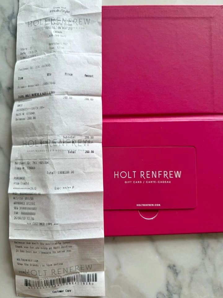 Holt Renfrew Gift Card (trade only) 🏈