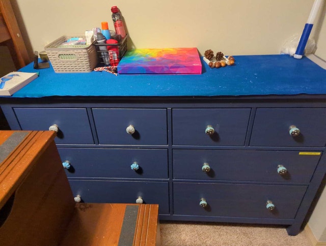 Blue Dresser
