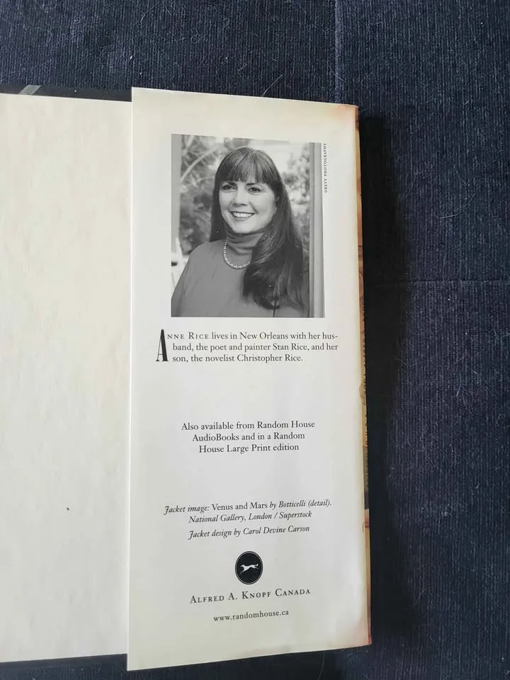 Blood And Gold - Anne Rice. First Edition image indicator(2)