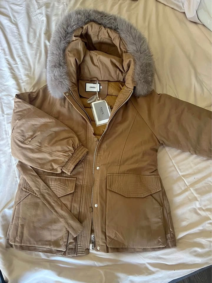 BNWT Down Parka Jacket with Fur Hood