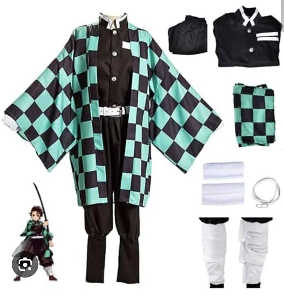 Tanjiro Demon Slayer Halloween Costume (Kids 10-12)
