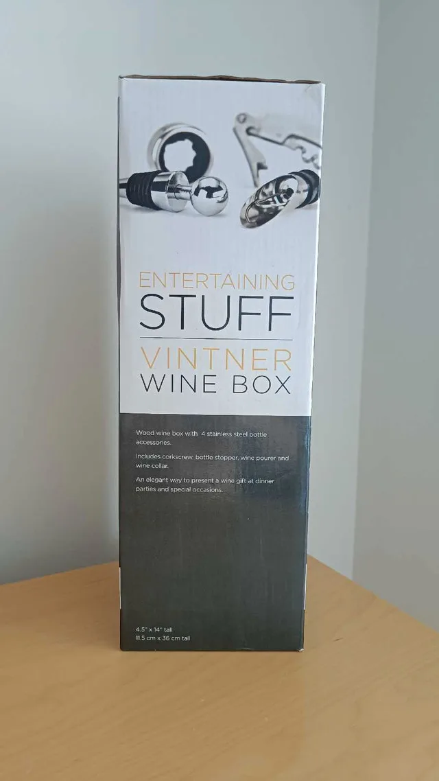 Vintner Wine Box With Tools BNIB 🧡 thumbnail