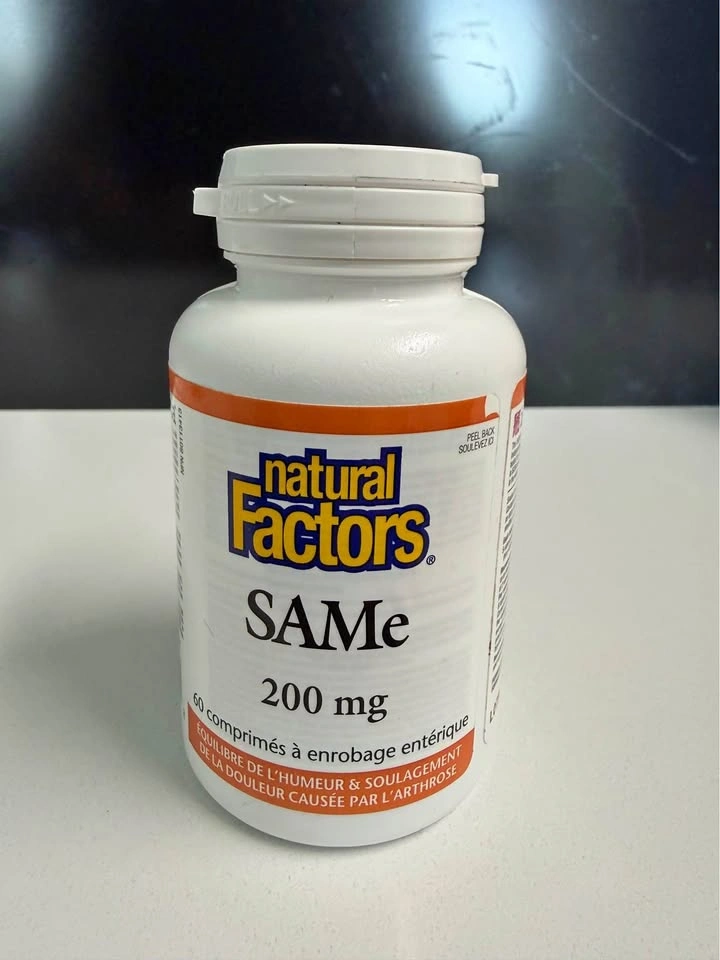 Natural Factors SAMe 200 mg - 60 Enteric Coated Tablets