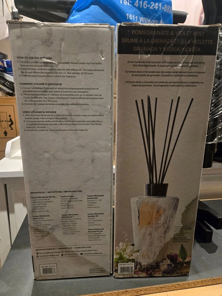 Torc Candle Company 800ml Reed Diffuser | Amber Blush & Pomegran - photo 3