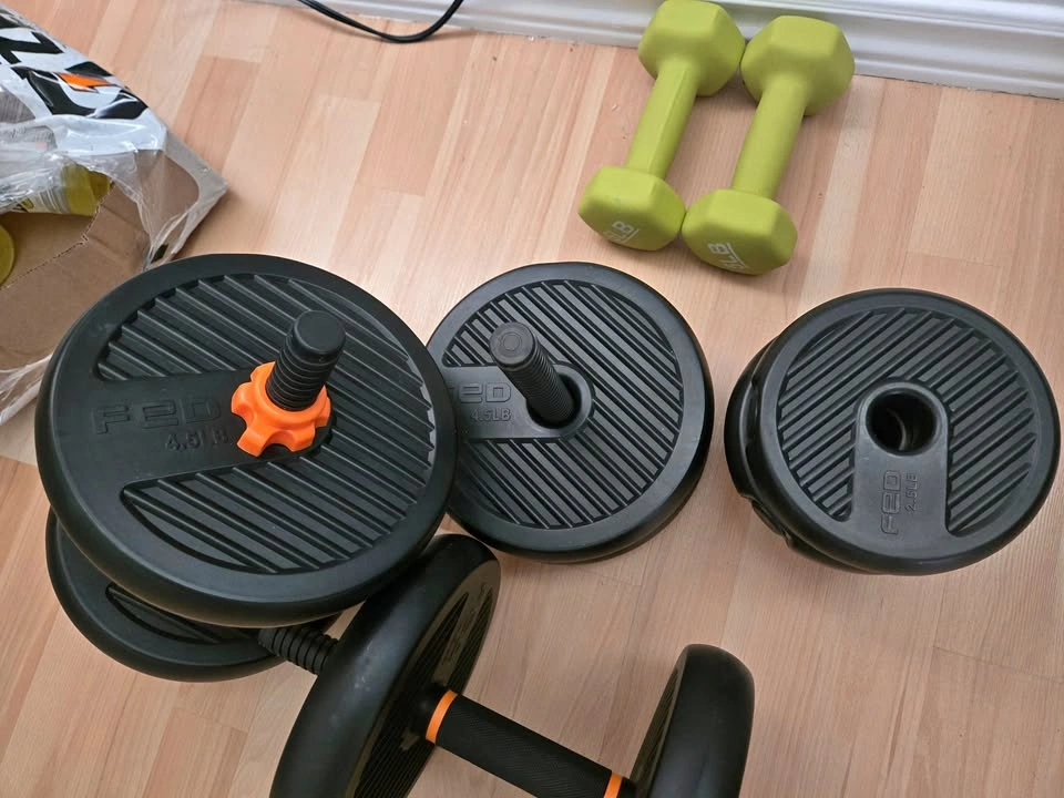 FEIERDUN Adjustable Dumbbells 30 lbs Set