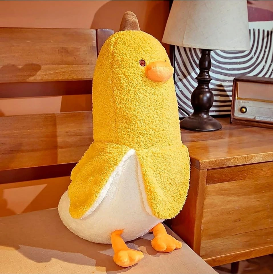 Peelable Banana Duck Plush Toy - 50cm Kawaii Stuffed Animal