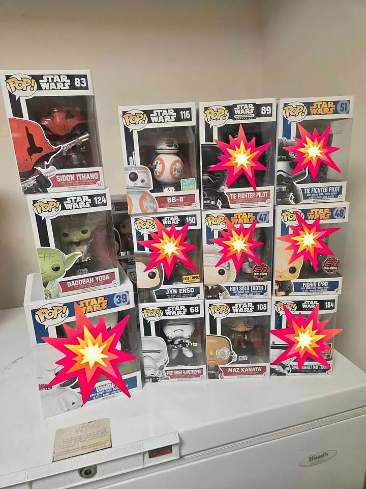 Star Wars Force Awakens Funko Pops thumbnail