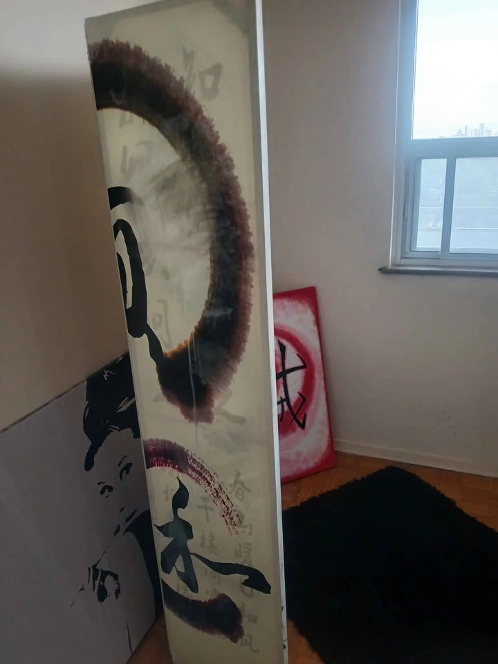 3 panel room divider Asian theme - photo 3
