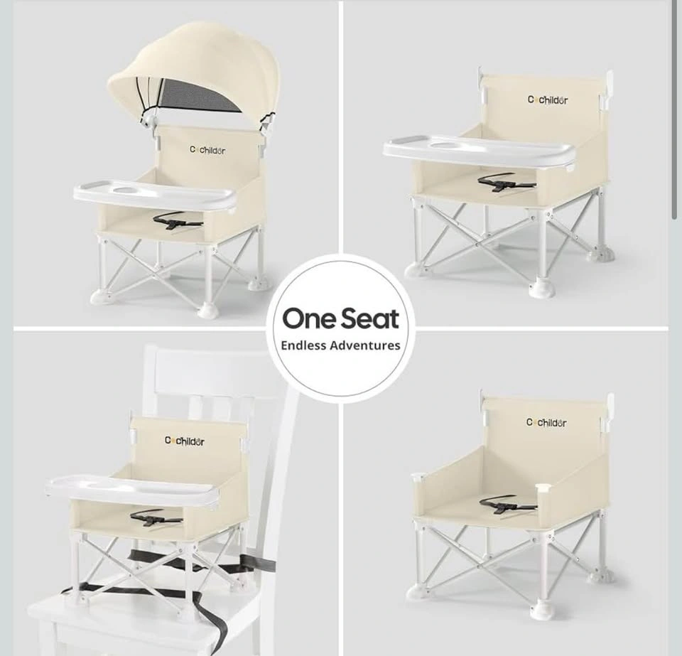 Cochildor 4-in-1 Portable Baby Chair, Foldable Booster Seat - photo 3