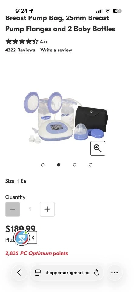 Lansinoh electric pump - photo 4