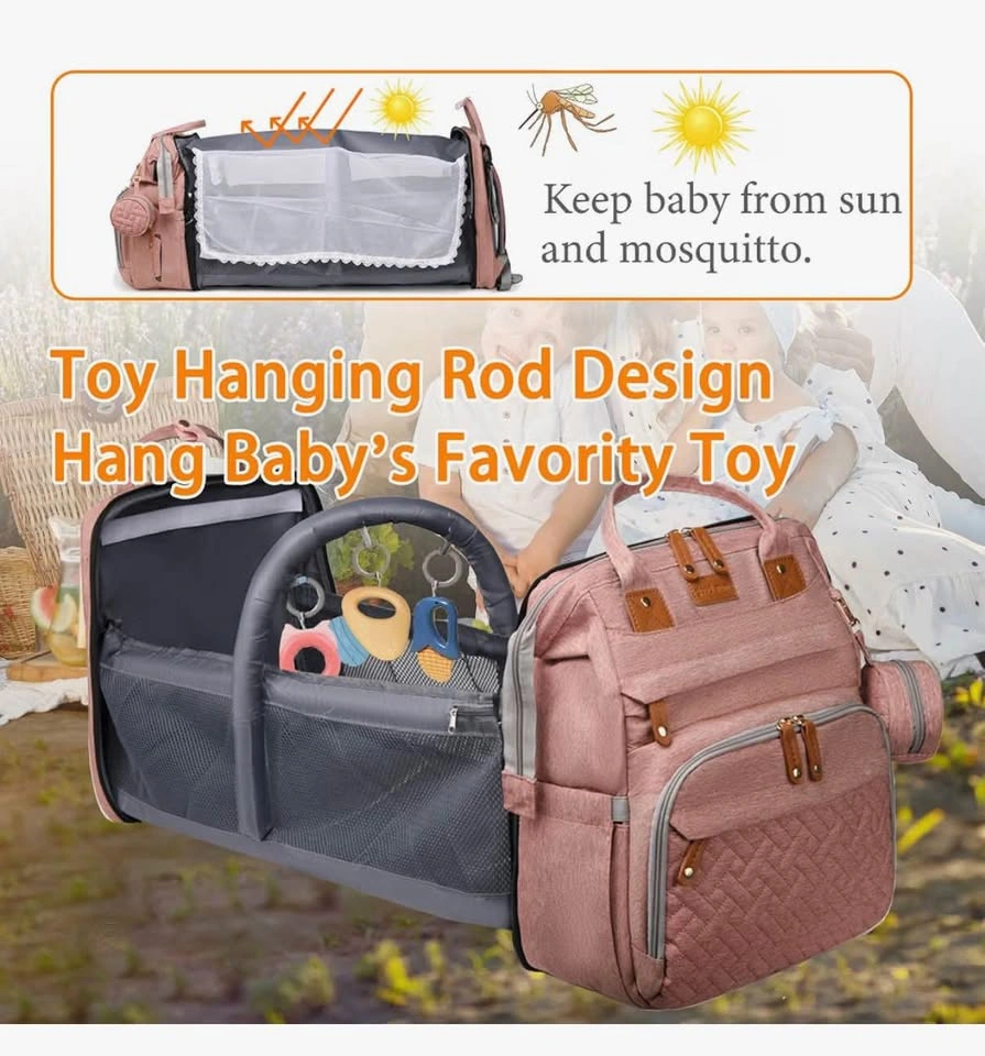 Baby Diaper Bag with Changing Station, Waterproof Backpack - photo 3