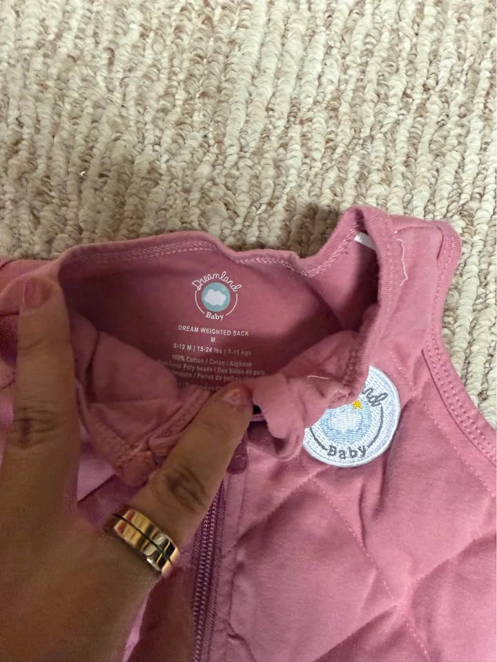 Dream Weighted Sleep Sack - Dusty Rose size 6-12M - photo 4