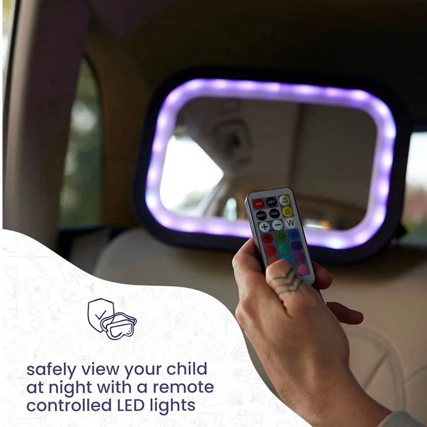NEW in box- LARGE baby car mirror with colorful lights - photo 3