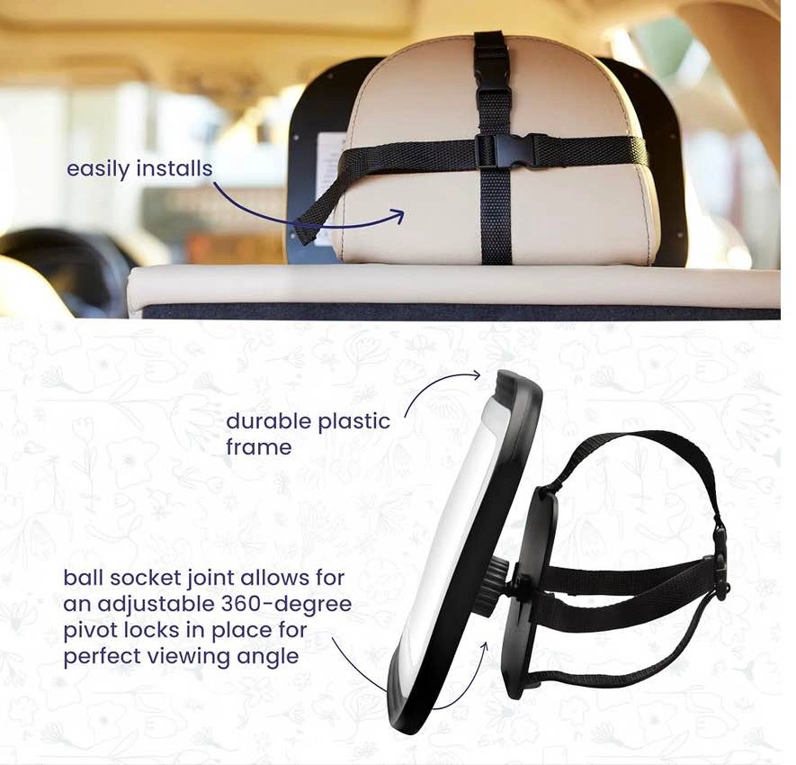 NEW in box- LARGE baby car mirror with colorful lights - photo 5