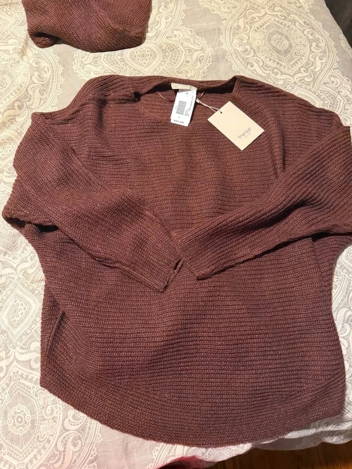 BNWT chocolate brown knit fall sweater - photo 3