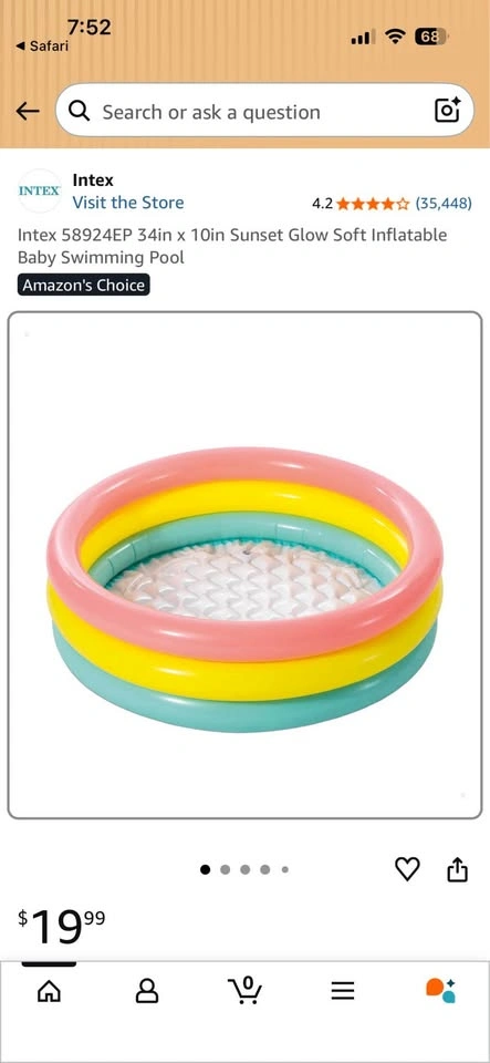 Intex 34in x 10in Baby Pool - photo 2