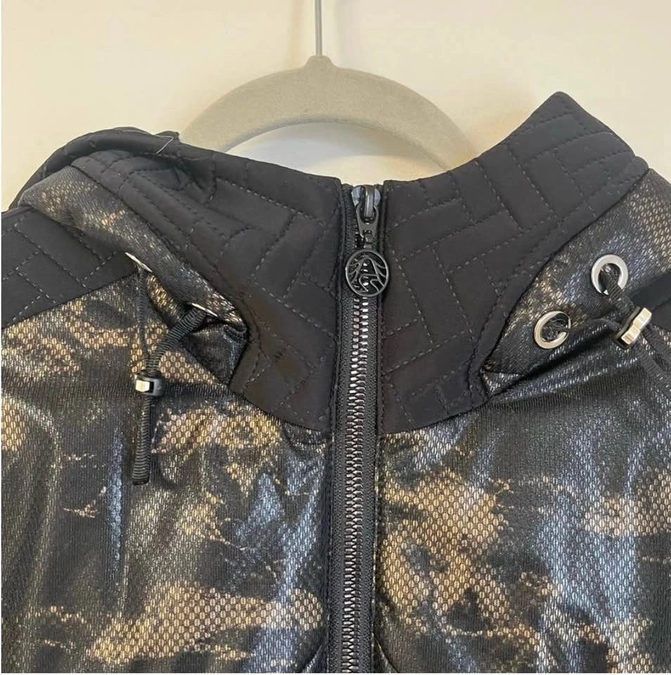 Sportalm Kitzbuhel Woman’s Designer Luxury Puffer Black Metallic - photo 5