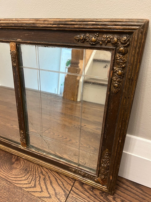 Antique Mantel Mirror 🏈 - photo 2
