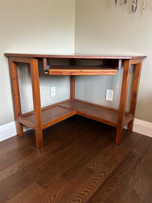 Pine Computer Corner Desk - photo 3