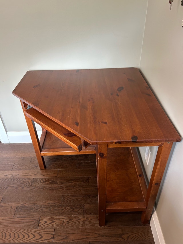 Pine Computer Corner Desk - photo 5