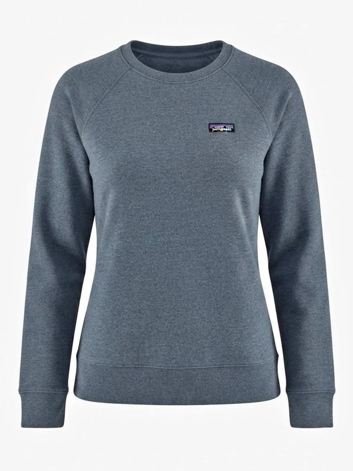 Patagonia Pastel Ahnya Organic Cotton Crewneck Sweatshirt Blue S