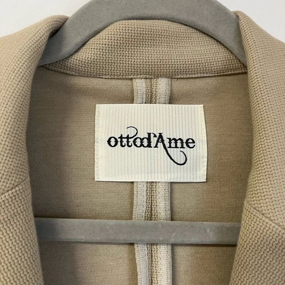 ottod'Ame Beige Tailored Trench Coat Single Button Made in Italy - photo 4