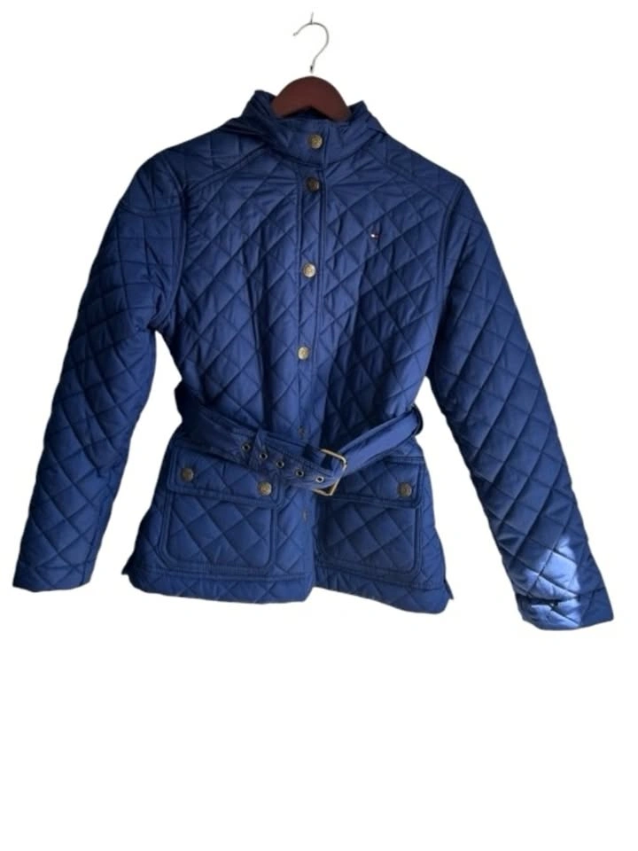 Tommy Hilfiger Quilted Belted Puffer Jacket – Kids XL
