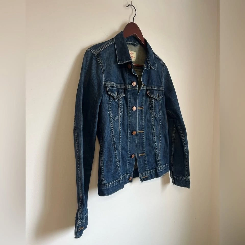 Levi’s Positively Superior Denim Jacket Small Y2K Trucker - photo 4